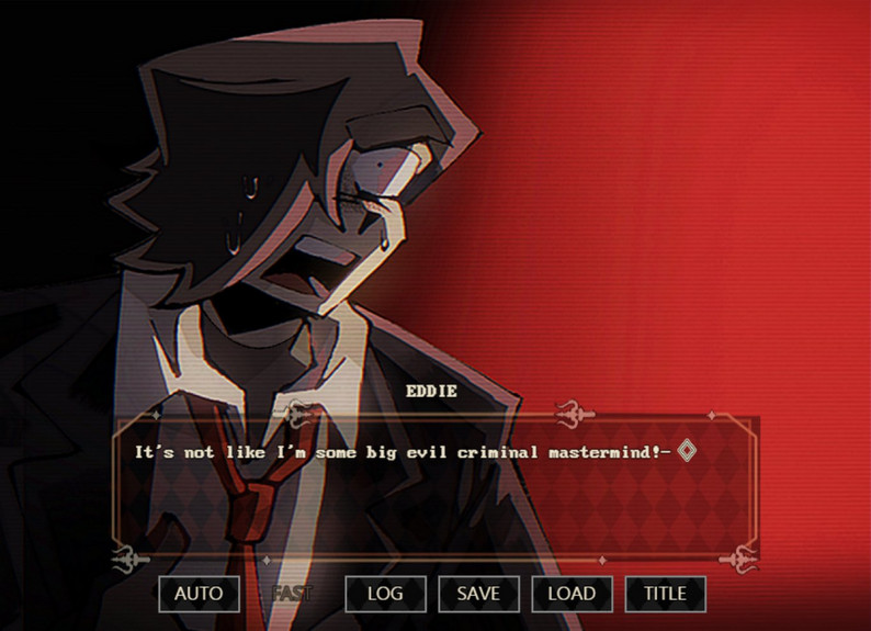 Jackpot Crash Course screenshot showing contestant dialogue and story progression.
